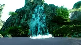 Archeage Unchained - Single Waterfall Background 4k