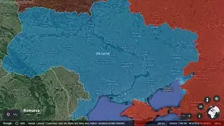 Ukraine vs. Russia Hypothetical War Mapped on Google Earth
