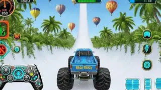 Monster Truck Mega Ramp Stunt Game 2026 - Impossible Mega Ramp Challenge 🤯 - Game