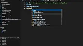 Python Program to Calculate Area of a Square | Python Basics for Beginners 🐍💻