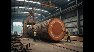 Inside the World's Largest Mega-Sawmill | Full Manufacturing Process (4K)