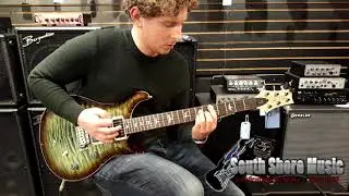 PRS CE24 Bolt On Semi Hollow Trampus Green Tobacco Burst Demo