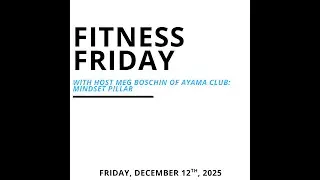 Fitness Friday - Mindset Pillar featuring Terence Morris