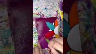 Watch me create Floral Oasis mixed media acrylic painting, Part 1 #shorts