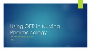 Ep 55 Pharmacology Open Educational Resources Pros and Cons Video 1