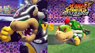 Mario Strikers: Battle League - Team Bowser vs Team Bowser Jr - Royal Castle