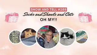Show and Tell #289 Socks and Shawls and Cats Oh My
