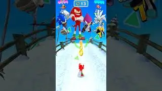 SONICDASH 🆚 KNUCKLES 🆚 ESPIO 🆚 SILVER 🆚 GAMEPLAY WHO IS BEST ? #shorts