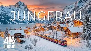 Jungfrau 4K | Snowy Wonderlands, Quiet Villages & Breathtaking Alpine Winter Scenery - 4K Video