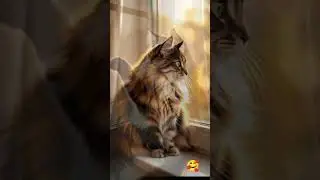 Golden hour belongs to her ✨🐱#CuteCats #AestheticCats #CatLovers #DailyCatDose #funnycats #PetLovers
