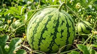 수박재배.... Watermellon...아기 수박열린모습.... 全州市.....Jeonju city. North Jeolla Province(전라북도 全羅北道).....KOREA