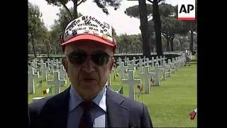 US Memorial Day service for WWII veterans in Italy