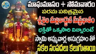 మాఘమాసం + సోమవారం రోజు శ్రీశైల మల్లికార్జున సుప్రభాతం  వింటే స్వామి అమ్మవార్ల అనుగ్రహం లభిస్తుంది