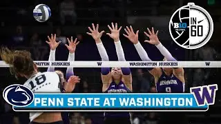 Penn State at Washington | Oct. 22, 2025 | B1G Volleyball in 60