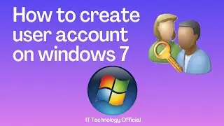 How to create a user account on windows 7 || How to Create a New User in Windows 7