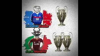 ZIDANE VS CARLO ANCELOTTI #football #trophy #sohrts