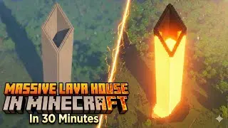 How to BUILD LAVA HOUSE In Minecraft