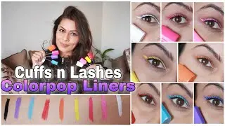 *NEW* Cuffs n Lashes Colorpop Eyeliners | New Launch | Pastel Liners | Made in India Makeup | Kavya