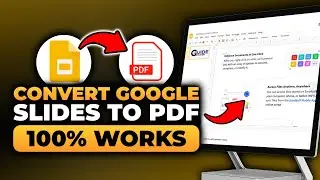 How To Convert Google Slides To PDF On Laptop (100% WORKS) | FAST & EASY | NO Yapping, To The Point!