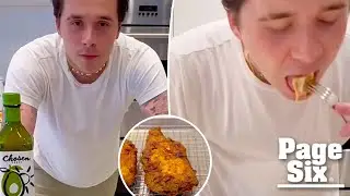 Wannabe chef Brooklyn Beckham trolled for frying chicken in &lsquo;about $25 worth of avocado oil&rsquo;