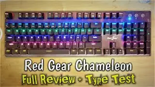 RedGear Chameleon Mechanical Keyboard Full Review and Type Test | 4K