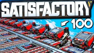 100 MANUFACTURER Mega Setup! - Satisfactory Early Access Gameplay Ep 37