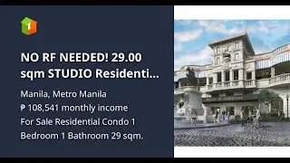 NO RF NEEDED!  29.00 sqm STUDIO Residential Condo For Sale inside Winford Resort Estate