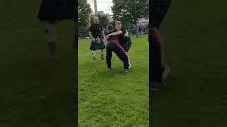 Sean Markie Wrestling At Highland Games With Vlad at Glasgow Green - 12-08-17