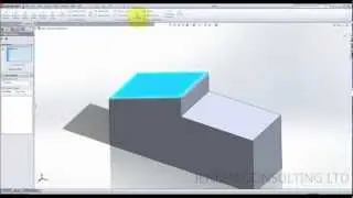 Bring surface level - replace face command - Solidworks 2012 tutorial
