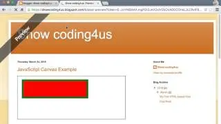 How can I use JavaScript to draw animations in my Blogspot blog?