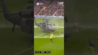 Chopper lands on pitch! #ai #football