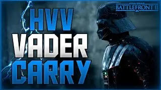 INSANE Darth Vader HVV CARRY I Battlefront 2