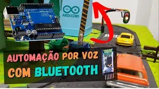 Automa&ccedil;&atilde;o Residencial pelo Celular por Comando de Voz - Maquete com Arduino e Bluetooth