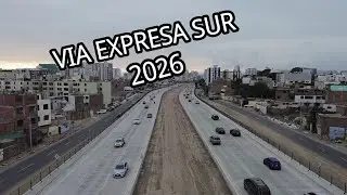 SIGUEN LOS TRABAJOS EN LA VIA EXPRESA SUR MALLAS DE SEGURIDAD Y AREAS VERDES 