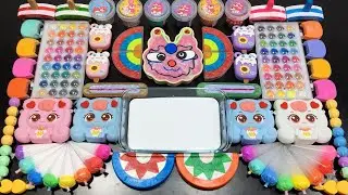 Slime Mixing With Rainbow Palette, Cute Bags & Piping Bags #1650