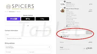 How To Add A Discount Code To Your Shopify Cart | Tablet