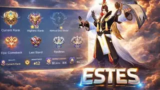 Estes White Crane / Massive  Heal / Normal Gameplayer #mobilelegends