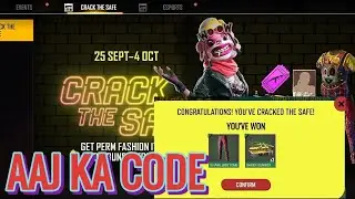 TODAY CRACK THE SAFE EVENT CODE❤ AAJ KA CRACK THE SAFE CODE FREE FIRE❤ CRACK THE SAFE CODE❤