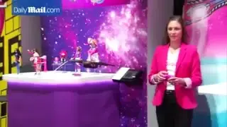 Air Barbie's hoverboard enthusiasts at New York toy fair  Based on the space fantasy movie Barbie