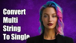 convert multi line string to single line