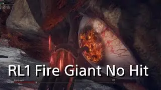 RL1 Cleanrot Knight's Sword vs Fire Giant (No Hit) ELDEN RING