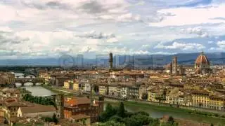 Travel Italy Florence FamousTuscany View Sunrise Basilica Firenze Place Duomo Landscape Orange