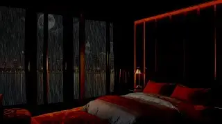Orange Rain: Urban Oasis Ambience for Serene Dreamscape and Tranquil City Views