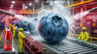 Inside a Modern Cranberry Juice Factory From Fresh Harvest to Bottled Juice (Full Process)