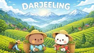 Darjeeling Trip (Ep-13) Tea garden 🤩l Bubududu l Bearorpanda l Peachgoma l Funny l Milkmocha l