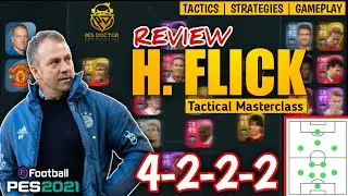 H. FLICK REVIEW | BEST 4222 MANAGER IN PES 2021 MOBILE | BEST TACTICAL MANAGER