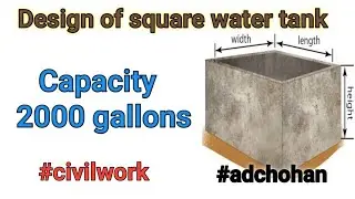 How to Calculate Water Tank Capacity in Litres & Gallons | How to Calculate Volume of Square Tank ?