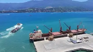 Subi o drone e essa e minha cidade são Sebastião SP 