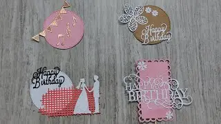 How to make cake topper with die cuts || DIY cake topper