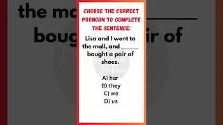 English Grammar Quiz | Choose the Correct Pronoun | Pronoun MCQ Practice